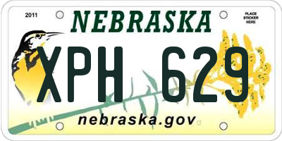 NE license plate XPH629