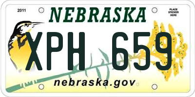 NE license plate XPH659