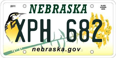 NE license plate XPH682