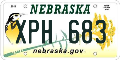 NE license plate XPH683