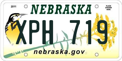 NE license plate XPH719