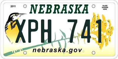 NE license plate XPH741