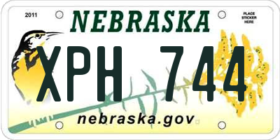 NE license plate XPH744