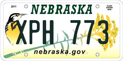 NE license plate XPH773
