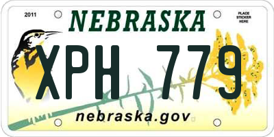 NE license plate XPH779