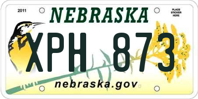 NE license plate XPH873