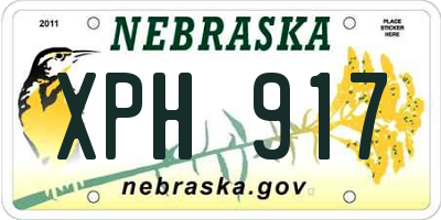 NE license plate XPH917