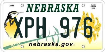 NE license plate XPH976