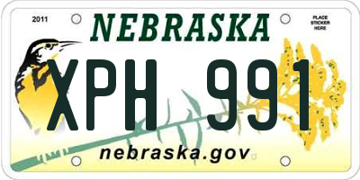 NE license plate XPH991