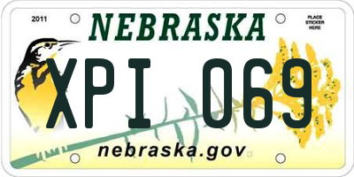 NE license plate XPI069