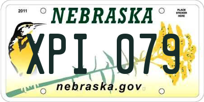 NE license plate XPI079