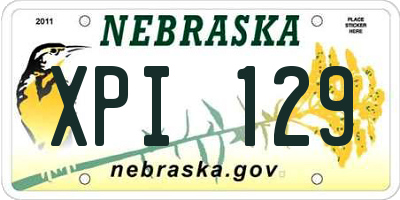 NE license plate XPI129
