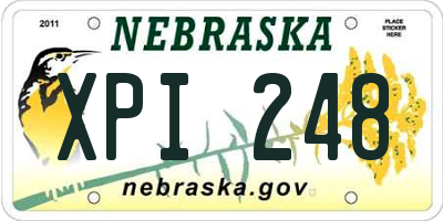 NE license plate XPI248