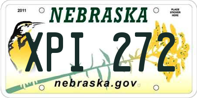 NE license plate XPI272