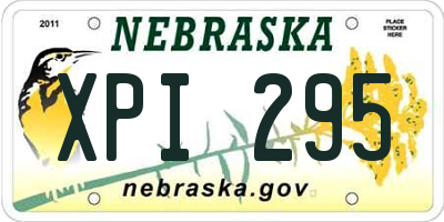 NE license plate XPI295
