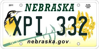NE license plate XPI332