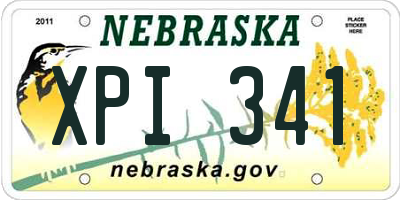 NE license plate XPI341
