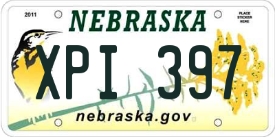 NE license plate XPI397