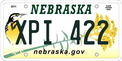 NE license plate XPI422