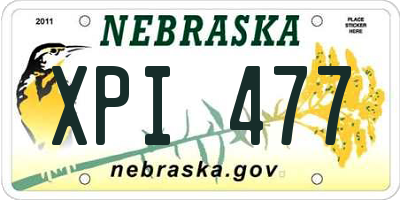 NE license plate XPI477