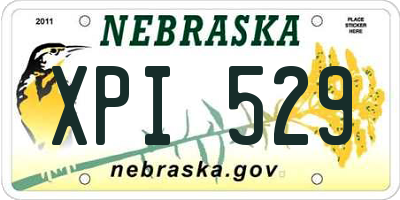 NE license plate XPI529