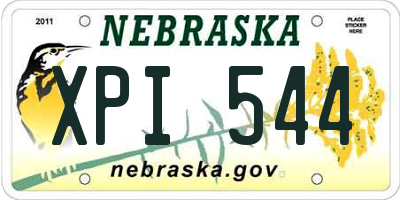 NE license plate XPI544