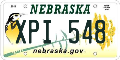 NE license plate XPI548