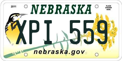 NE license plate XPI559