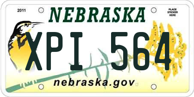 NE license plate XPI564