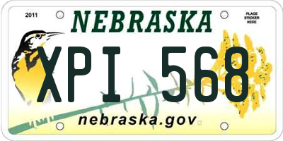 NE license plate XPI568
