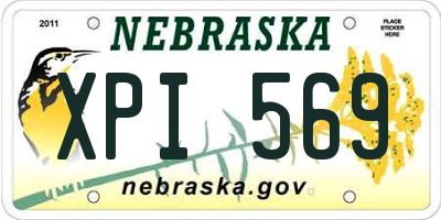 NE license plate XPI569