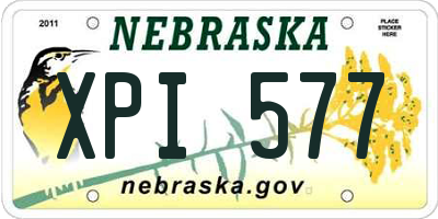 NE license plate XPI577