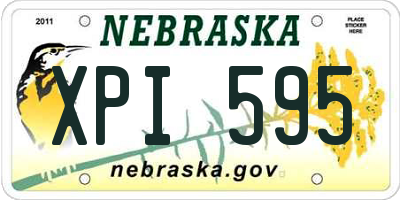NE license plate XPI595