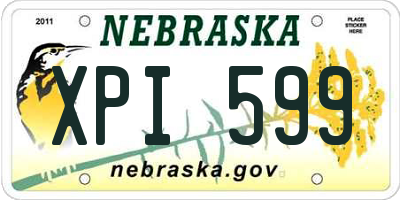 NE license plate XPI599