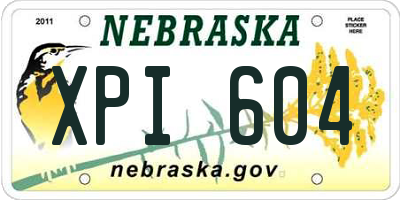 NE license plate XPI604