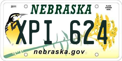 NE license plate XPI624