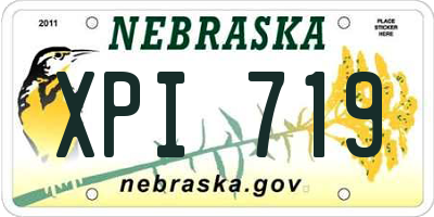 NE license plate XPI719