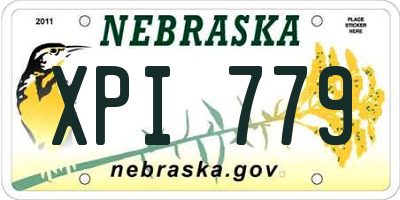 NE license plate XPI779