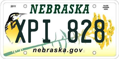 NE license plate XPI828