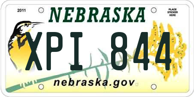 NE license plate XPI844