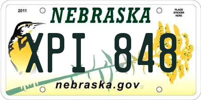 NE license plate XPI848