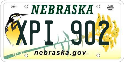 NE license plate XPI902