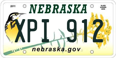 NE license plate XPI912