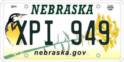 NE license plate XPI949
