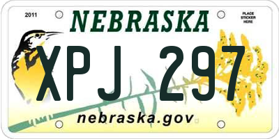 NE license plate XPJ297