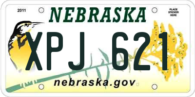 NE license plate XPJ621
