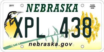 NE license plate XPL438