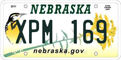 NE license plate XPM169