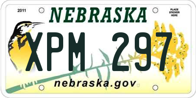 NE license plate XPM297