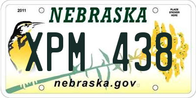 NE license plate XPM438